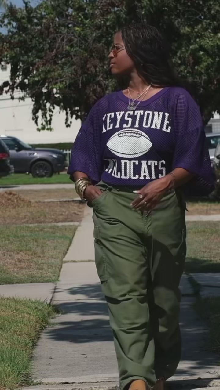 Vintage Purple Mesh Box Jersey